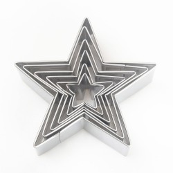 Kek Kurabiye Ve Pasta Kalıbı Metal Yıldız Model Seti 5 li BK024 Kek Kurabiye Ve Pasta Kalıbı Metal Yıldız Model Seti 5 li BK024