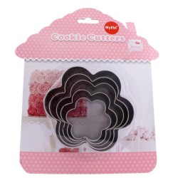 Kek Kurabiye Ve Pasta Kalıbı Metal 5 Li Set Papatya Kek Kurabiye Ve Pasta Kalıbı Metal 5 Li Set Papatya