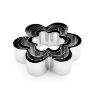 Kek Kurabiye Ve Pasta Kalıbı Metal 5 Li Set Papatya Kek Kurabiye Ve Pasta Kalıbı Metal 5 Li Set Papatya