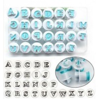 Harf Şekilli Basmalı Kopat Harf Hamur Kesici Alfabe 26 Parça Harf Şekilli Basmalı Kopat Harf Hamur Kesici Alfabe 26 Parça