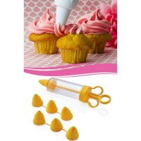 Krema Sıkma Pompası Metaltex  Duy Başlık Hediyeli 7 li Krema Sıkma Pompası Metaltex  Duy Başlık Hediyeli 7 li