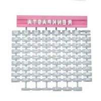 Kurabiye ve Şeker Hamuru Yazı Kaşesi Orta Boy Alfabe Kurabiye ve Şeker Hamuru Yazı Kaşesi Orta Boy Alfabe