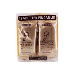 Kurukahveci Mehmet Efendi Türk Kahvesi 6 GR Bir Fincanlık 12 Lİ Kurukahveci Mehmet Efendi Türk Kahvesi 6 GR Bir Fincanlık 12 Lİ