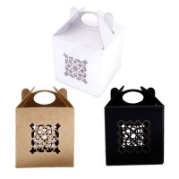 Karton Kutu Lazer Kesim Kına Çerez Ve Hediye İçin 6X6X6 (25 Adet)