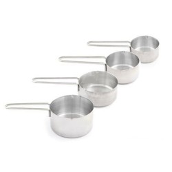 Metal Minik Ölçü Kaşıkları Ölçek Seti 4 lü Set