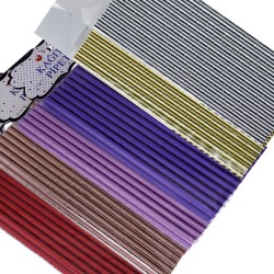 Metalik  Renkli Kağıt Pipet (25 Adet) Metalik  Renkli Kağıt Pipet (25 Adet)