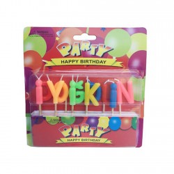 Mum İyiki Doğdun Kürdanlı Set Karışk Renk Mum İyiki Doğdun Kürdanlı Set Karışk Renk