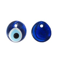 Cam Nazar Boncuğu 4 Cm Delikli (20 Adet) Cam Nazar Boncuğu 4 Cm Delikli (20 Adet)