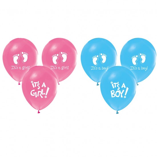 Balon ItS A Girl ItS A Boy Baskılı  (20 Adet)