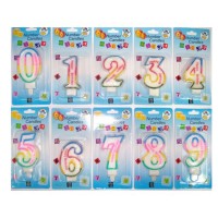 Pasta Mumu Rakamlı Rengarenk Pasta Mumu Rakamlı Rengarenk