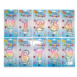 Pasta Mumu Rakamlı Rengarenk Pasta Mumu Rakamlı Rengarenk