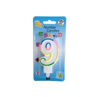 Pasta Mumu Rakamlı Rengarenk Pasta Mumu Rakamlı Rengarenk