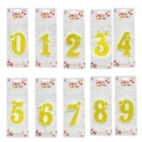 Pasta Mumu Rakamlı Altın Rengi Pasta Mumu Rakamlı Altın Rengi