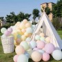 Pastel Düz Balon (Makaron Balon)12 İnc Karışık Renk (100 Adet)