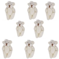 Peluş Ayıcık Parmak Ayıcık 5X3.5 CM Minik Boy Ayıcık (10 Adet)