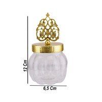 Plastik Kutu Yuvarlak Dilimli  Mika Yaprak Kubbeli  (6 Adet) Plastik Kutu Yuvarlak Dilimli  Mika Yaprak Kubbeli  (6 Adet)