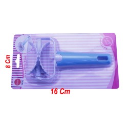 Plastik Yuvarlak Hamur Ruleti Kesici Hamur Şekilledirici Tırtıklı Plastik Yuvarlak Hamur Ruleti Kesici Hamur Şekilledirici Tırtıklı