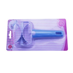 Plastik Yuvarlak Hamur Ruleti Kesici Hamur Şekilledirici Tırtıklı Plastik Yuvarlak Hamur Ruleti Kesici Hamur Şekilledirici Tırtıklı