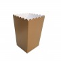 Popcorn Kutusu Karton Düz Renkli Altın / Gümüş (10 Adet)