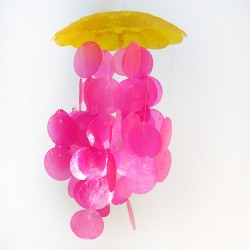 Sedef Rüzgar Çanı Tekli 8 İnç Sarı Ve Pembe Sedef Rüzgar Çanı Tekli 8 İnç Sarı Ve Pembe