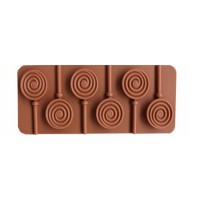 Silikon Çubuklu Halka Şeker Çikolata Dondurma Kalıbı 6'lı BT076 Silikon Çubuklu Halka Şeker Çikolata Dondurma Kalıbı 6'lı BT076