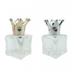 Şişe Cam Kral Taçlı Minik 16CC Kare Model (50 Adet)