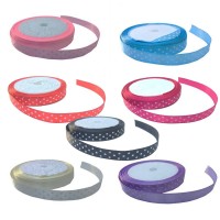 Saten Kurdele Puantiyeli  Benekli Kurdele 1 CM (10 Metre)