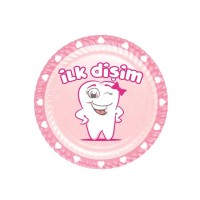 Tabak Karton Lüx İlk Dişim 23 Cm (Diş Buğdayı) (8 Adet) Tabak Karton Lüx İlk Dişim 23 Cm (Diş Buğdayı) (8 Adet)