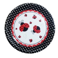 Tabak Karton Uğur Böceği Temalı 23 Cm (8 Adet) Tabak Karton Uğur Böceği Temalı 23 Cm (8 Adet)