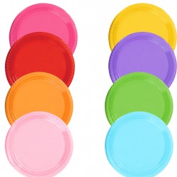 Tabak Plastik 22 Cm (25 Adet)