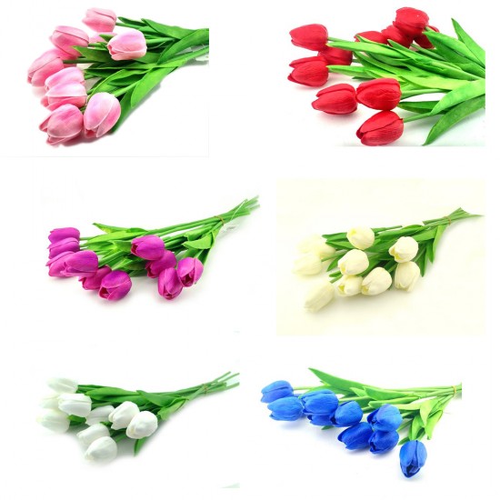 Yapay Çiçek Islak  Lale Modeli 30 Cm Renkli (1 Adet )