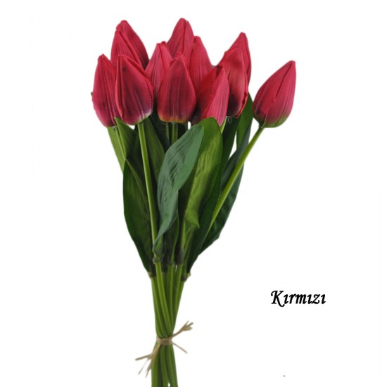 Yapay Çiçek Lale Modeli 40 Cm Renkli (1 Adet )