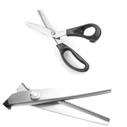 Zikzaklı Kesim Makası Desenli Tırtıklı Oya Ve Terzi Makası 23 CM Zikzaklı Kesim Makası Desenli Tırtıklı Oya Ve Terzi Makası 23 CM