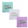 Kağıt Peçete Varak Baskılı Happy Birthday 33X33 CM (16 Adet) Kağıt Peçete Varak Baskılı Happy Birthday 33X33 CM (16 Adet)