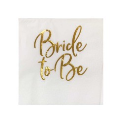Kağıt Peçete Varaklı Baskılı Bride To Be Yazılı 33X33 CM(16 Adet) Kağıt Peçete Varaklı Baskılı Bride To Be Yazılı 33X33 CM(16 Adet)