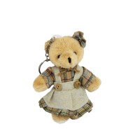 Kıyafetli Peluş Ayıcık Anahtarlık Koyu Renk 12 CM Kıyafetli Peluş Ayıcık Anahtarlık Koyu Renk 12 CM
