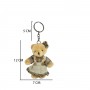Kıyafetli Peluş Ayıcık Anahtarlık Koyu Renk 12 CM Kıyafetli Peluş Ayıcık Anahtarlık Koyu Renk 12 CM
