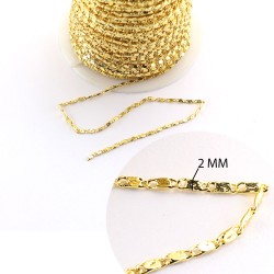 Kolye  Bileklik Takı Ve Aksesuar  Zinciri LAK KAPLAMA 2 MM (1 MT) Kolye  Bileklik Takı Ve Aksesuar  Zinciri LAK KAPLAMA 2 MM (1 MT)