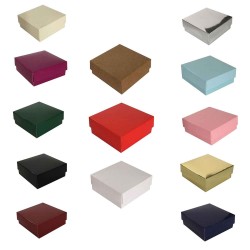 Komple Karton Kutu Düz Renk 8X8X3 CM (25 Adet)