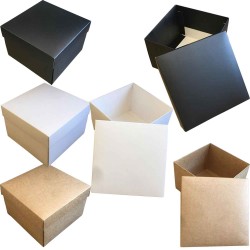 Komple Karton Kutu Düz Renk 15X15X10 CM  (10 Adet ) Komple Karton Kutu Düz Renk 15X15X10 CM  (10 Adet )