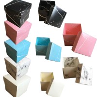 Komple Karton Kutu Mermer Desenli  10X10X10 (10 Adet )