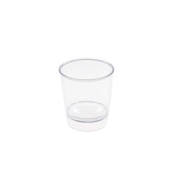 Mika Akrilik  Shot Bardak Mum Bardağı  6X4.2 CM 35 CC (12 Adet) Mika Akrilik  Shot Bardak Mum Bardağı  6X4.2 CM 35 CC (12 Adet)