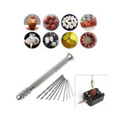 Mini Manuel Hobi El Matkabı İnce Delici Kalem Matkap 10 Uclu Mini Manuel Hobi El Matkabı İnce Delici Kalem Matkap 10 Uclu