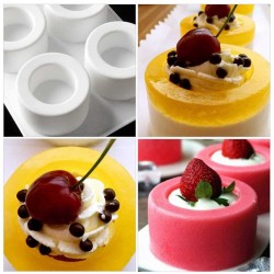 Mum Çikolata Kalıbı  Yuvarlak Oluklu Pişirme Silikon Kalıbı Kek Silikon Kalıbı 6’lı Mum Çikolata Kalıbı  Yuvarlak Oluklu Pişirme Silikon Kalıbı Kek Silikon Kalıbı 6’lı