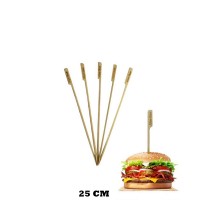 Özel Ahşap Yassı Saplı Çöp Şiş Çubuğu 25 CM (100 Adet) Özel Ahşap Yassı Saplı Çöp Şiş Çubuğu 25 CM (100 Adet)