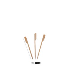 Özel Ahşap Yassı Saplı Çöp Şiş Çubuğu 9 CM (100 Adet) Özel Ahşap Yassı Saplı Çöp Şiş Çubuğu 9 CM (100 Adet)