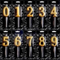 Pasta Mumu Rakamlı Altın Rengi Büyük Boy 14.5 CM Pasta Mumu Rakamlı Altın Rengi Büyük Boy 14.5 CM