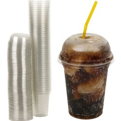 Pet Plastik Limonata Milkshake Bardağı Bombe Kapaklı 350 CC (25 Adet) Pet Plastik Limonata Milkshake Bardağı Bombe Kapaklı 350 CC (25 Adet)