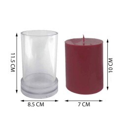 Poli Karbon Mum Kalıbı 11.5 CM