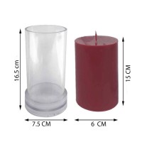 Poli Karbon Mum Kalıbı 16.5 CM